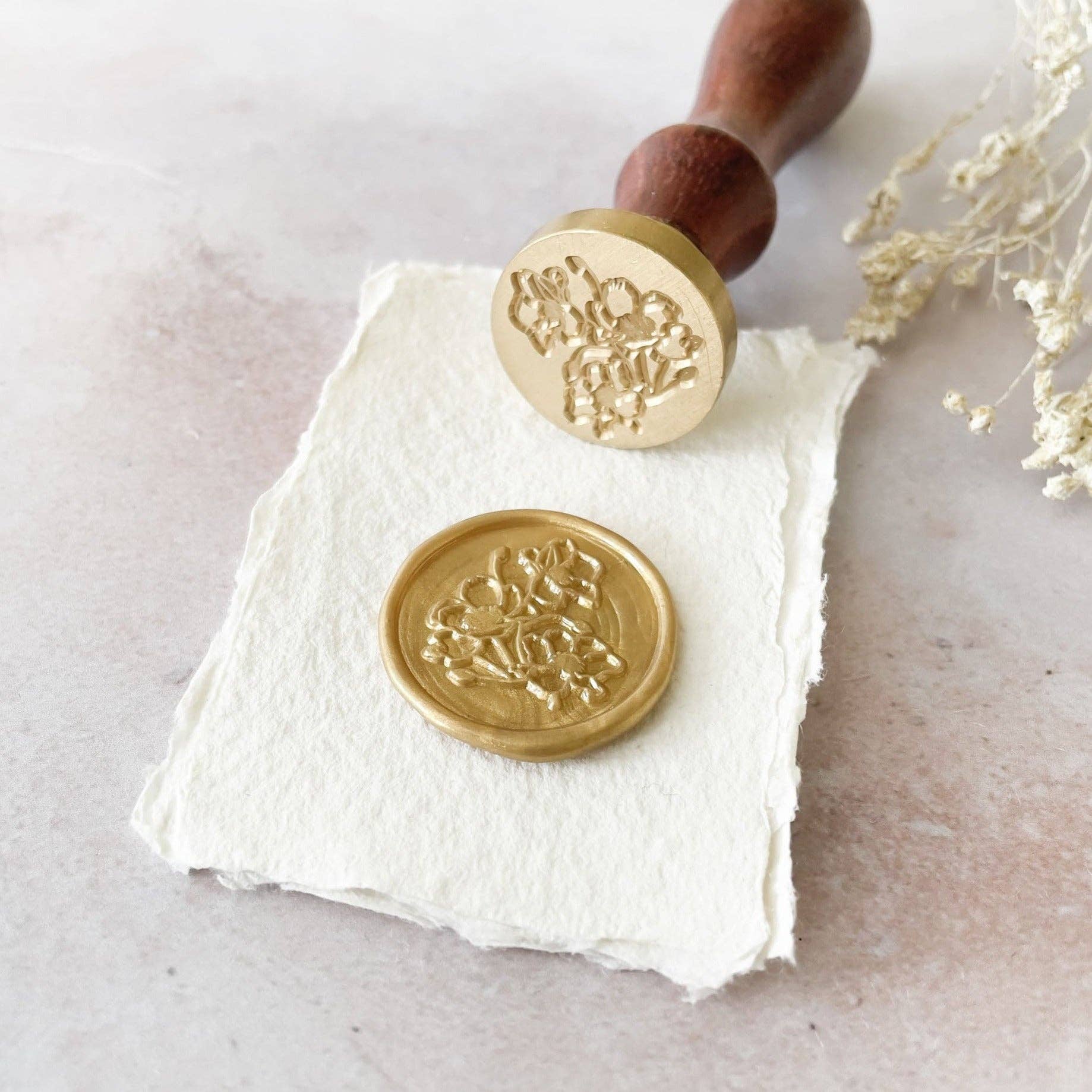 Wachs-Stempel Wilde Mohnblume | Blumen-Wachs-Stempel