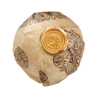 Lemongrass Calendula Bath Bomb – Bright Herbal Bath Soak with Coconut Oil & Epsom Salt-Wrapped
