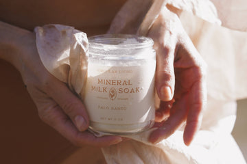 Palo Santo Mineral Milk Soak – 6 oz (Soothing & Energetic Cleanse for Body + Mind)