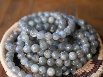 Premium Gemstone Stretch Bracelet Labradorite AA Natural