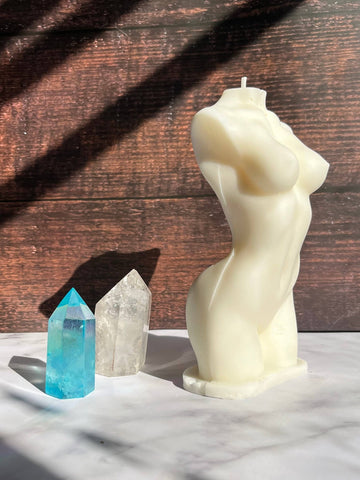 Large Goddess Candle – 6” Female Form Ritual Candle (Unscented)