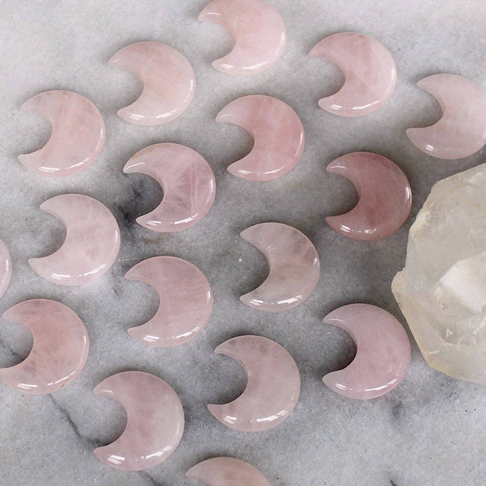 Rose Quartz Moon (Crystals & Stones)