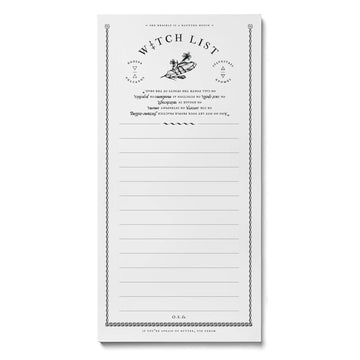 Witch List Notepad