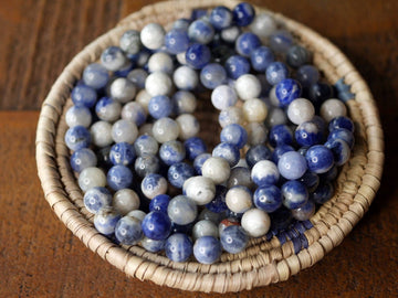 Gemstone Stretch Bracelet White Sodalite Natural