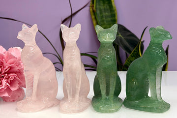 Mixed Natural Crystal Sphynx Cat Healing Energy