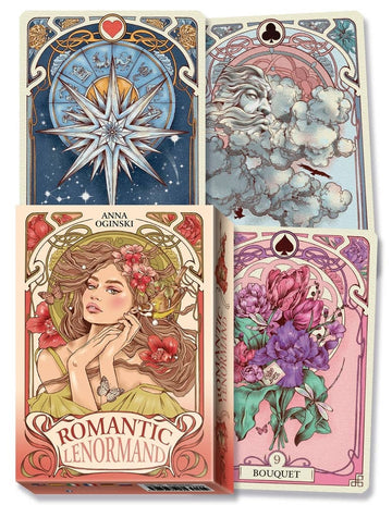 Romantic Lenormand Oracle Deck – Art Nouveau Lenormand Cards by Anna Oginski