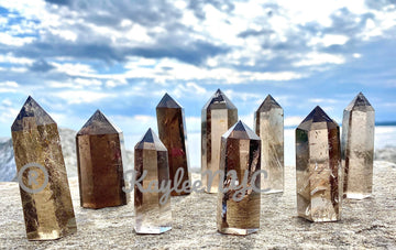 Natural Smoky Quartz Obelisk Point Crystal Natural Energy Healing
