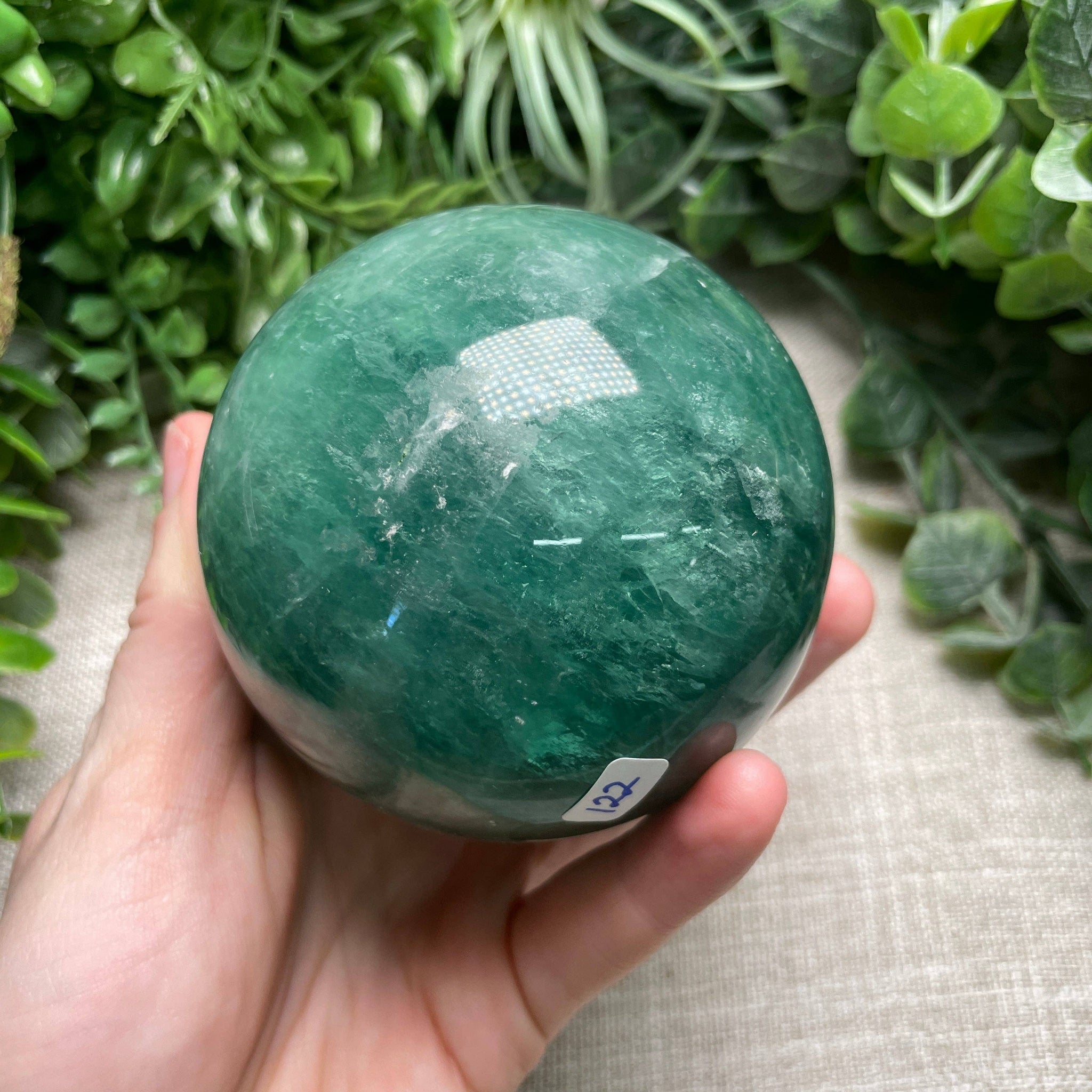 Green Fluorite Sphere