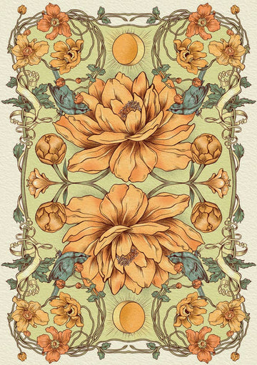 Romantic Lenormand Oracle Deck – Art Nouveau Lenormand Cards by Anna Oginski
