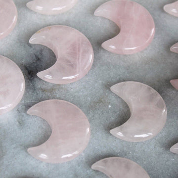 Rose Quartz Moon (Crystals & Stones)