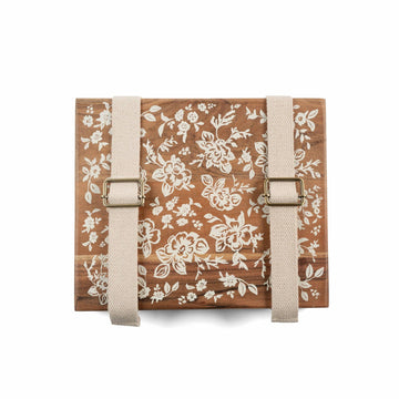 Wooden Flower Press Kit – Heirloom Botanical Press with Cotton Paper & Straps (10” x 12”)