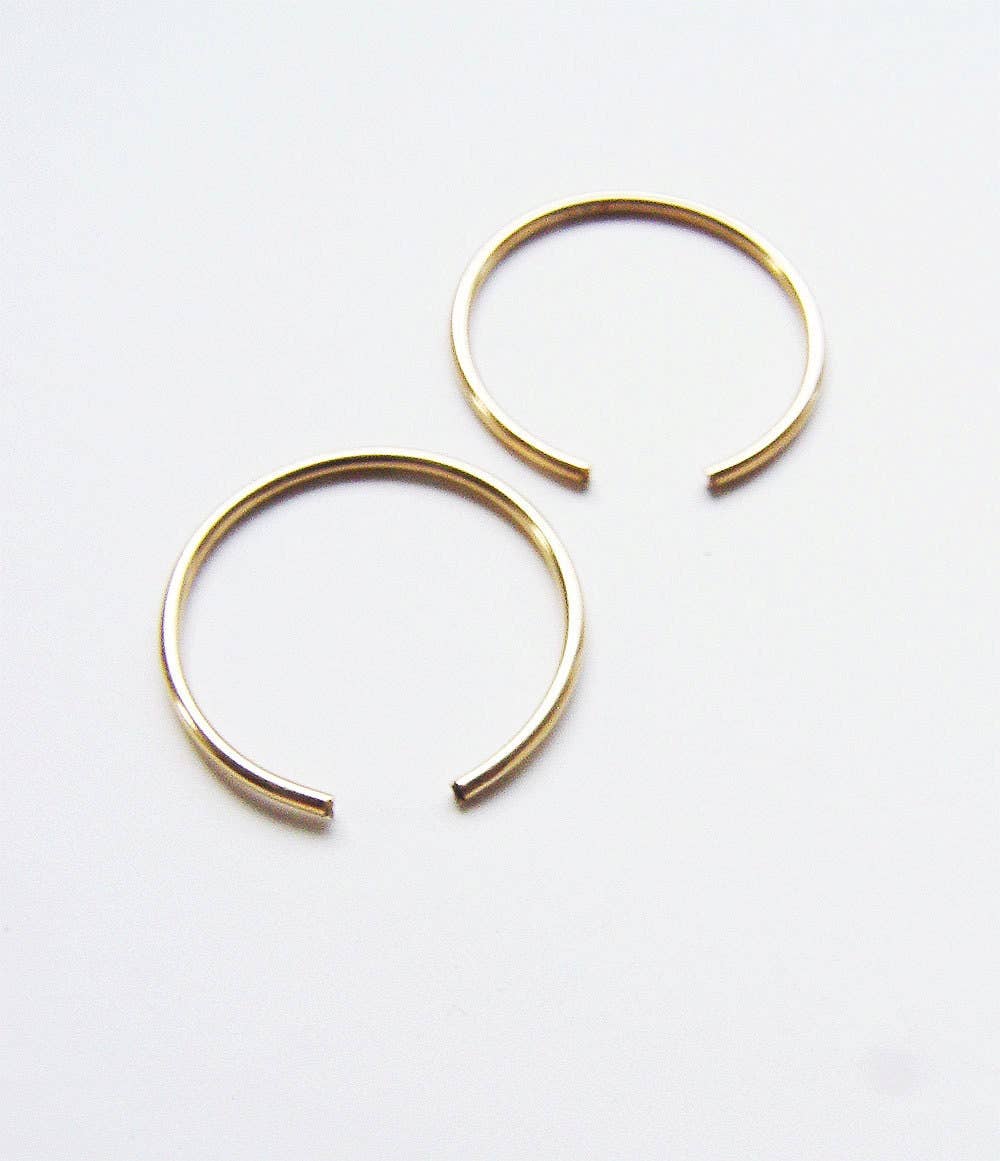 Circle Hug Gold Hoops