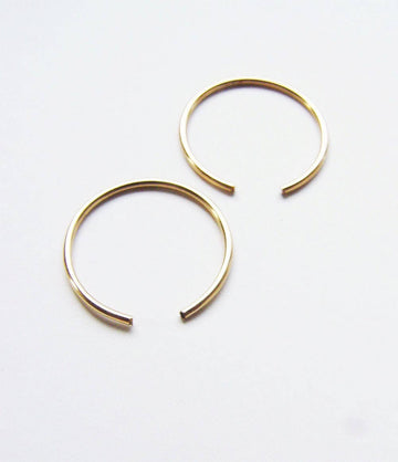 Circle Hug Gold Hoops