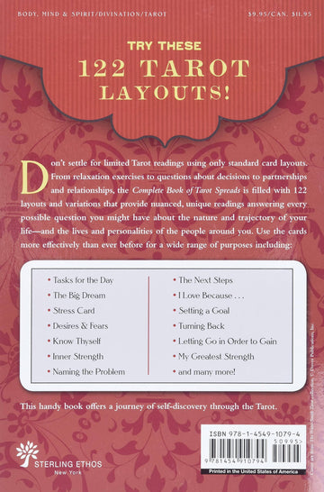 Complete Book of Tarot Spreads – 122 Tarot Layouts for Guidance, Love & Spiritual Insight