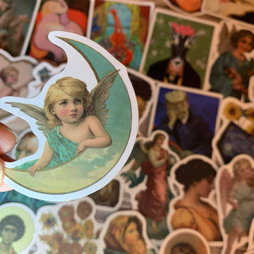 Random Art Stickers Pack, Stickers Of Famous Paintings - Van