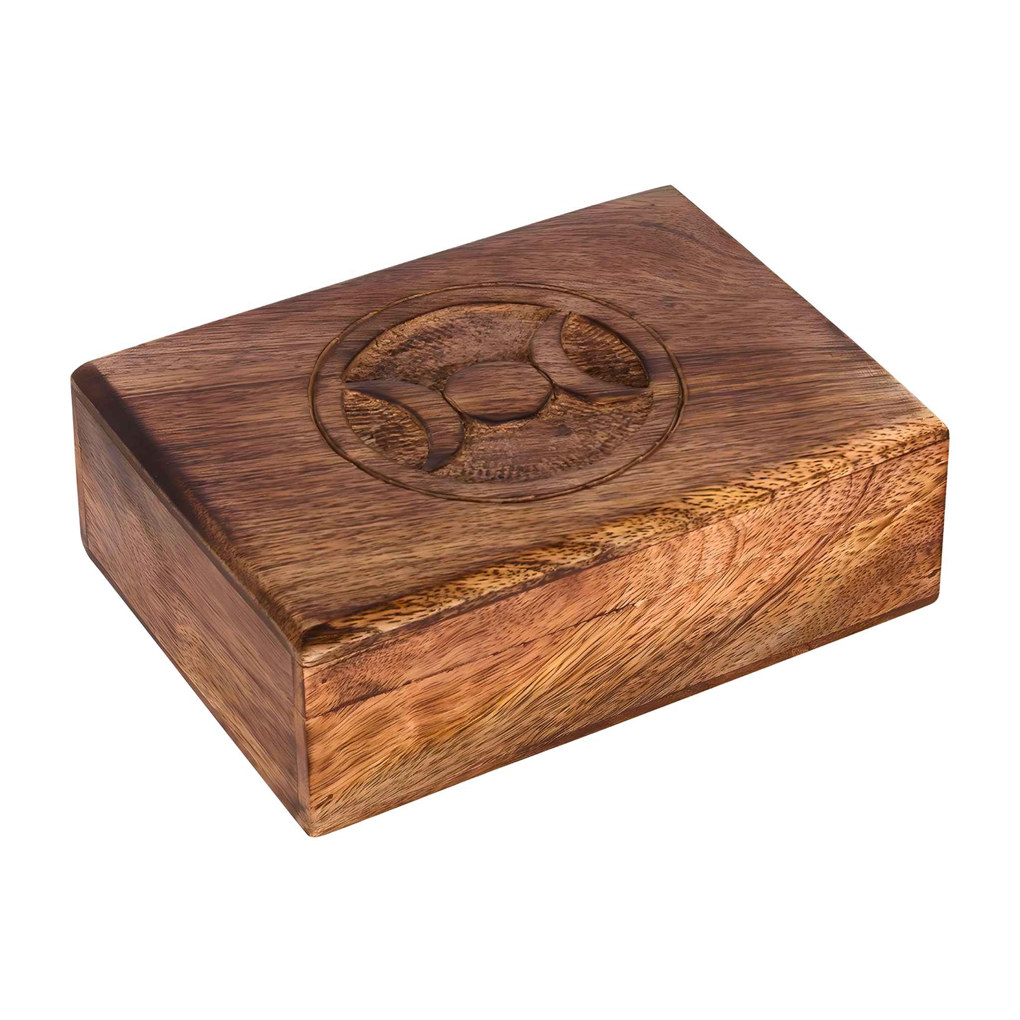 Triple Moon Wooden Box