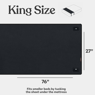 King and Queen Premium Leather Sleep Improving Grounding Mat
