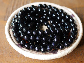Gemstone Stretch Bracelet Black Onyx-Natural