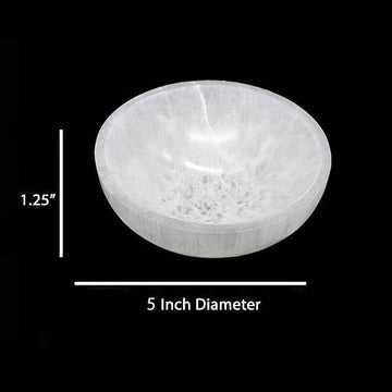 Round Selenite Smudge Bowl (5 in.)