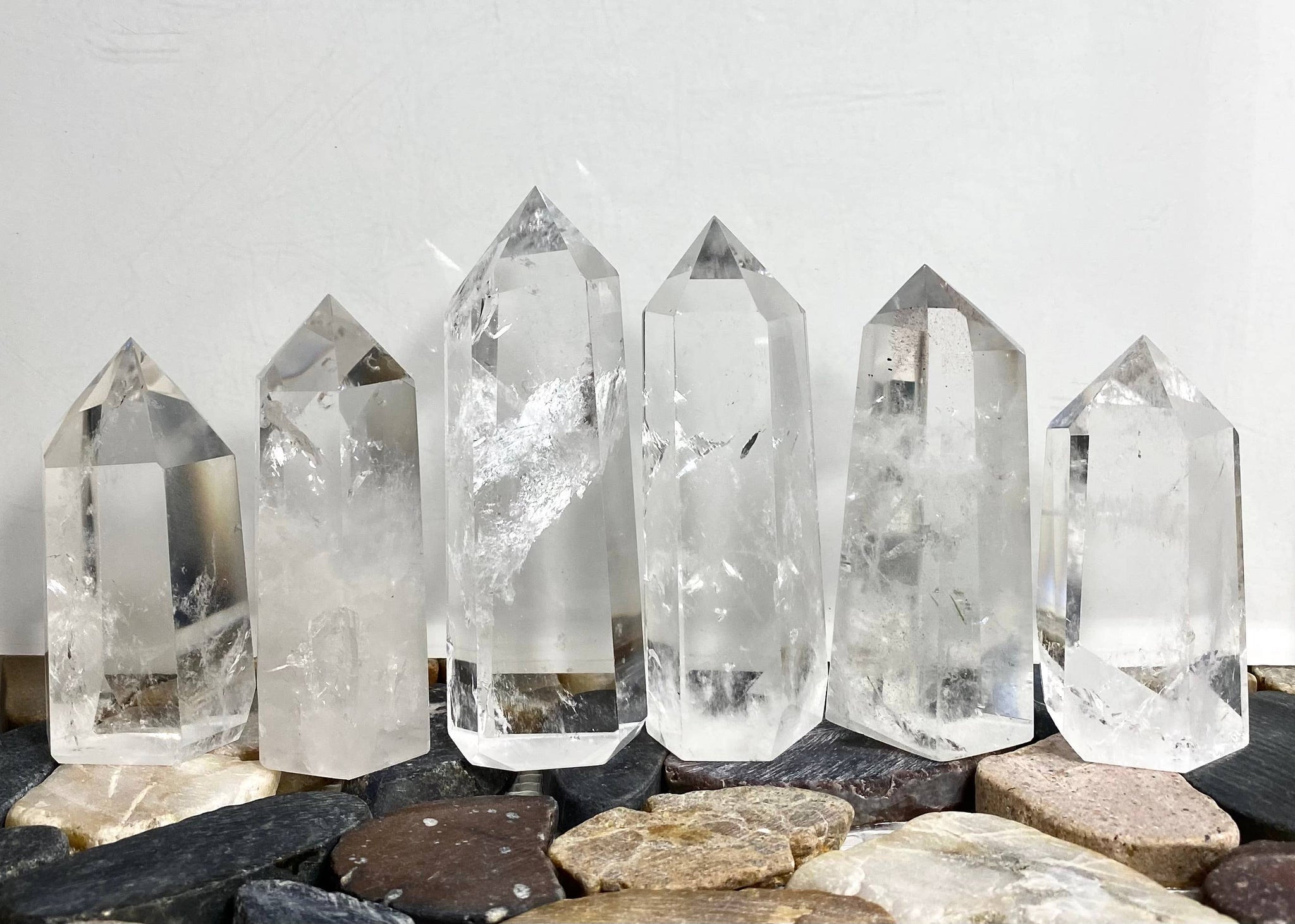 Clear Quartz Obelisk Tower Point Crystals Healing