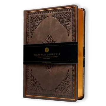 Vintage Classic Style Journal Vegan Leather (Brown)