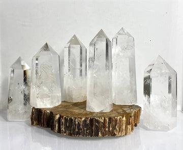 Clear Quartz Obelisk Tower Point Crystals Healing