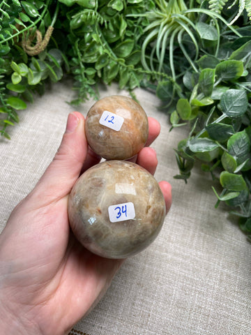 Peach Moonstone Sphere