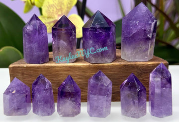 Natural Amethyst Tower Obelisk Point