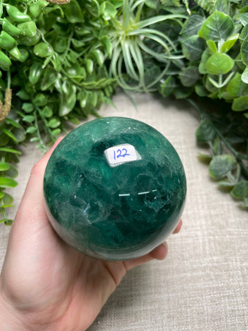 Green Fluorite Sphere