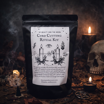 Cord Cutting Ritual Kit – Spiritual Cleansing & Energy Release Spell Kit with Candles, Herbs & Protection Tools
