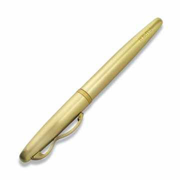 Wave Fountain Pen by Papier | Refillable Brass Writing Pen