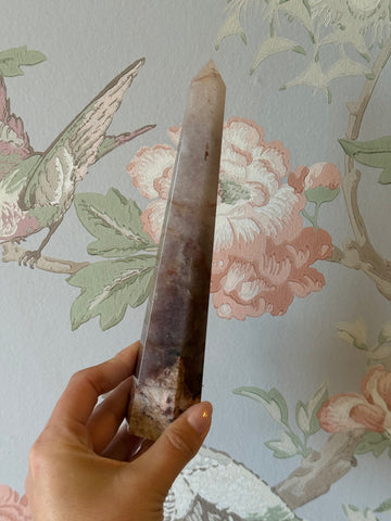 Fire Quartz Tower – Grounding, Focus & Energy Healing Crystal