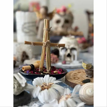 Wicker Effigy Wheat Straw Doll – 4–5”