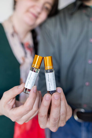 His + Hers Pheromone Perfume Body Oil Roll-On Set (2-Piece)