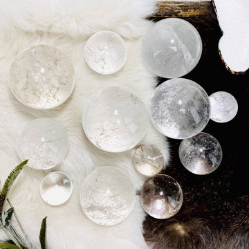 Clear Quartz Crystal Polished Spheres