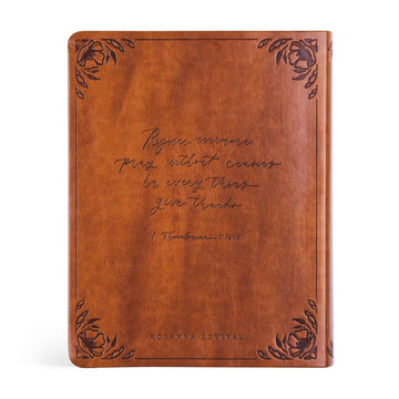 KJV Large Print Notetaking Bible – Vienna Theme Leather-Like Cover with Wide Margins