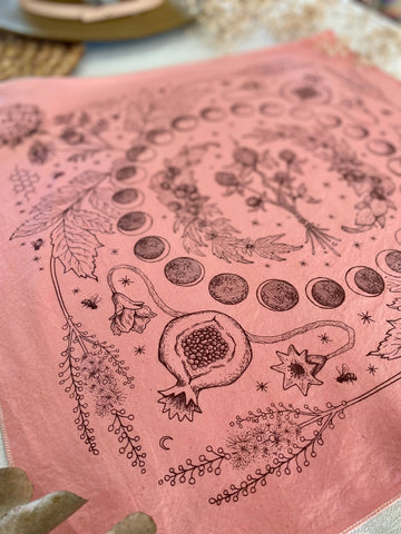 Bandana | Lady Herbs | Hand Dyed | Rose