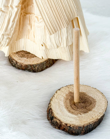 Wood Stand for Corn Husk Dolls & Poppets