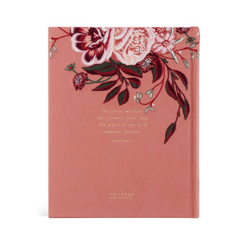 CSB Notetaking Bible – Rosedal Theme Embroidered Hardcover with Wide Margins