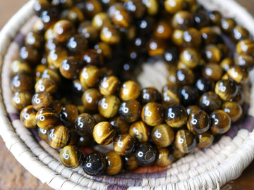 Gemstone Stretch Bracelet Tiger Eye Natural