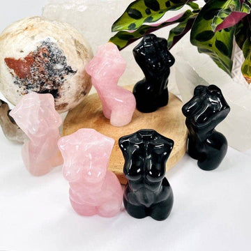 Crystal Gemstone Goddess Body Crystal Carving Healing Stones