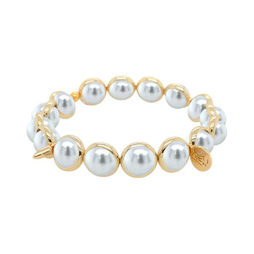 Shell Pearl Gemstone Bead Bracelet