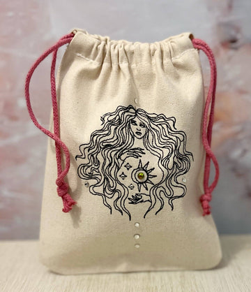 Goddess Embroidered Pouch