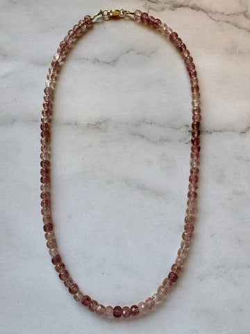 Lillian Faceted Natural Gemstone Necklace – Gold Filled Gemstone Layering Necklace