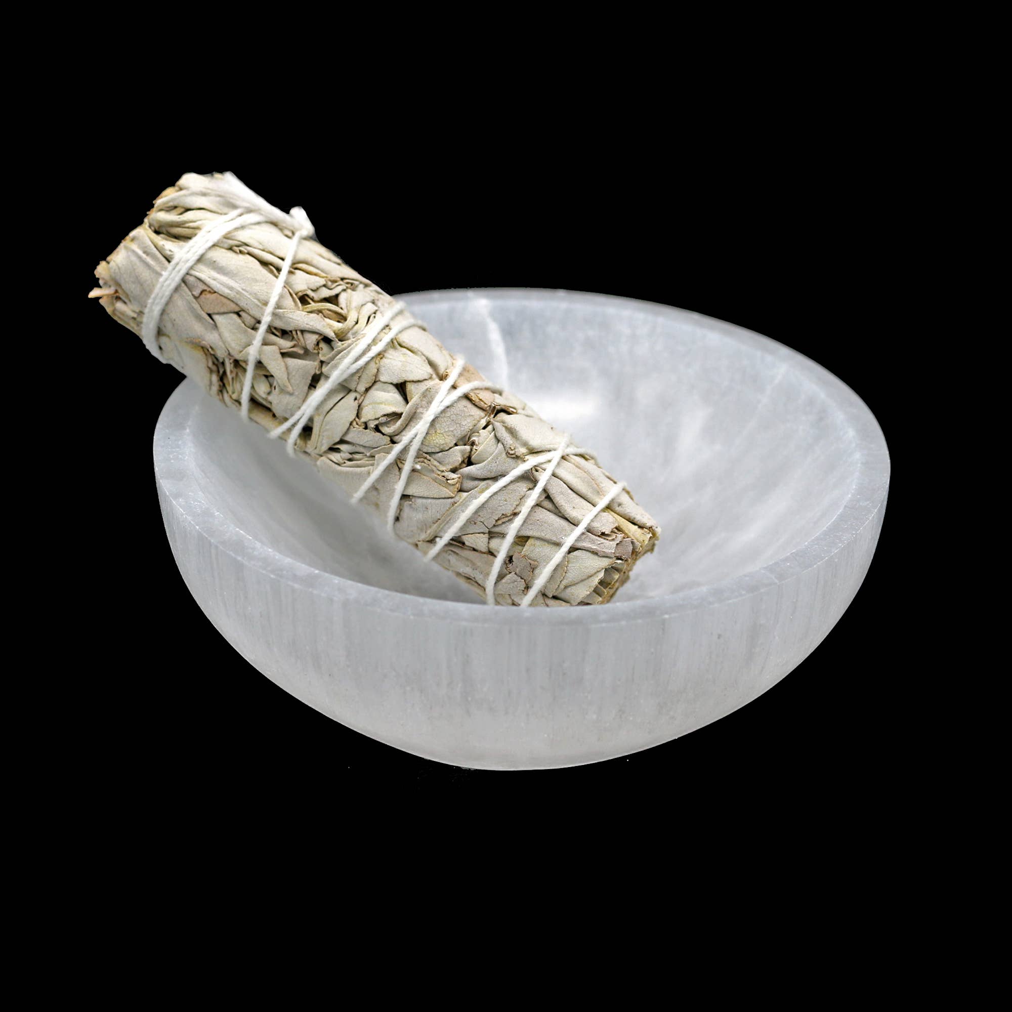 Round Selenite Smudge Bowl (5 in.)