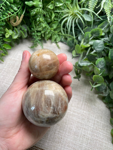 Peach Moonstone Sphere