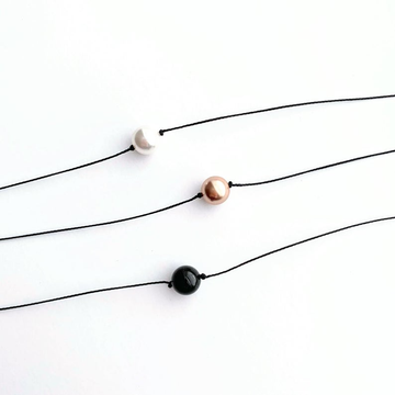 Single Celestial Crystal Pearl Necklace – 16” with Sterling Silver Clasp