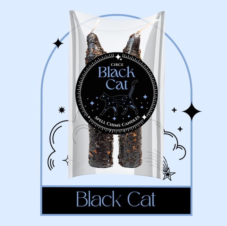 Black Cat Ritual Candles - Good luck and Protection