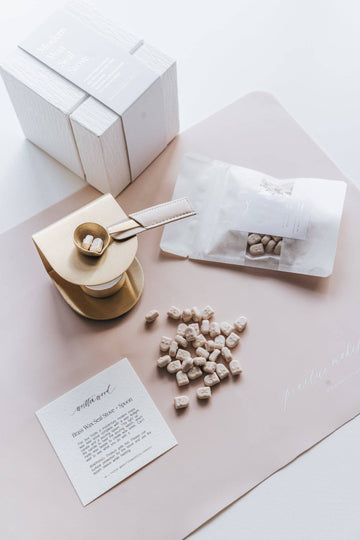 Brass Wax Seal Stove & Melting Spoon Set for Wax Seals – Tealight Heated Wax Melter