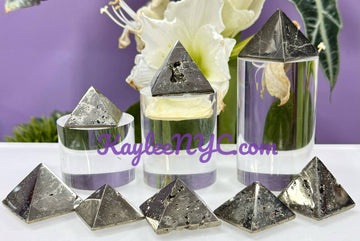 Natural Pyrite Pyramid Crystal Healing